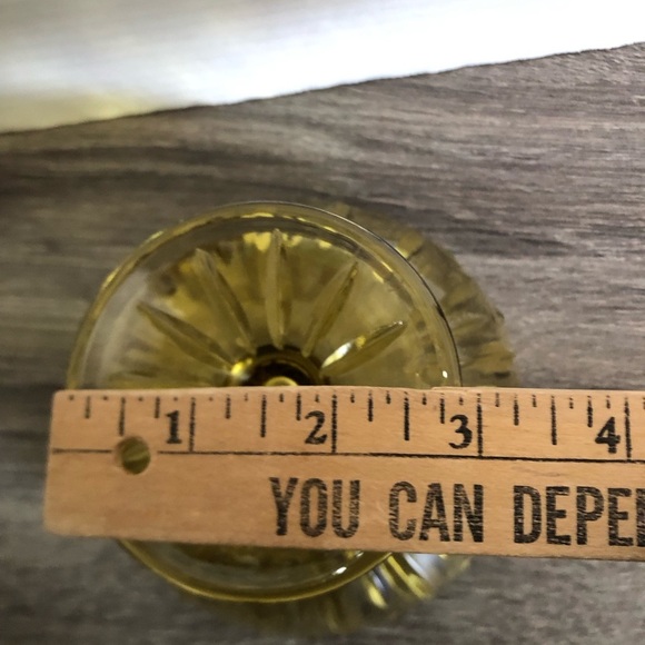 Vtg Amber Glass Decorative Bowl - Picture 5 of 10